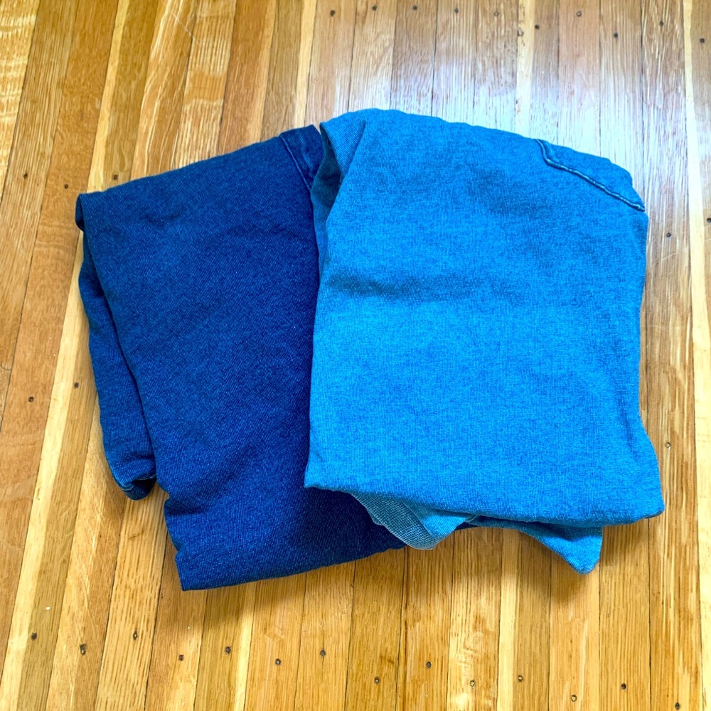Bundle of mens Gap 1969 denim colored pocket tees